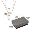 Alloy Letter Heart Pendant Necklaces for Women NJEW-FS0001-09E-6
