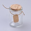 Glass Jar CON-WH0010-03-1