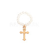 Plastic Imitation Pearl & Alloy Finger Rings FS-WG241E1-16-1