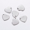 Non-Tarnish 304 Stainless Steel Stamping Blank Tag Pendants X-STAS-P198-54-1