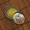 25mm Transparent Clear Domed Glass Cabochon Cover for Photo Pendant Making TIBEP-X0010-AB-FF-3