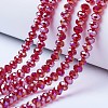 Electroplate Glass Beads Strands EGLA-A034-T3mm-B07-1