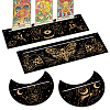 4Pcs 4 Style Wooden Tarot Card Stand Holder DJEW-WH0041-008-1