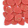 2-Hole Cellulose Acetate(Resin) Buttons BUTT-S023-11A-04-1