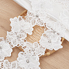 Double Layer Polyester Flower Lace Ribbons DIY-WH0656-60C-1
