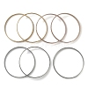 Fashion 201 Stainless Steel Bangle Sets BJEW-L664-024C-M-1-4