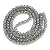 Electroplate Glass Beads Strands EGLA-Q062-6mm-E12-01-2