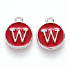 Platinum Plated Alloy Enamel Charms LS-ENAM-S118-03W-P-1