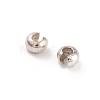 925 Sterling Silver Crimp Beads Cover STER-G027-27S-2.5mm-2