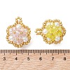 Glass Seed Beaded Pendants PALLOY-MZ01288-4