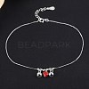 925 Thai Sterling Silver Anklets AJEW-BB60879-A-5