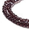 Electroplate Transparent Glass Beads Strands EGLA-A035-T3mm-A13-3