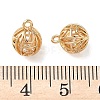 Brass Micro Pave Clear Cubic Zirconia Pendants KK-D261-01G-10-3
