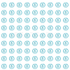 Spray Painted ABS Plastic Imitation Pearl Beads OACR-PA0001-38A-03-7