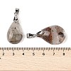 Natural Lodolite Quartz Pendants G-K377-02P-3