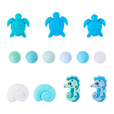 Food Grade Eco-Friendly Silicone Focal Beads SIL-TA0002-67-1