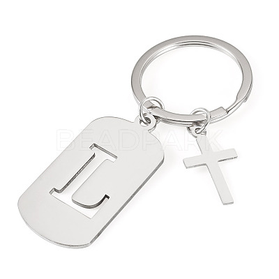 1Pc Stainless Steel Keychains KEYC-TADJ0001-08L-1
