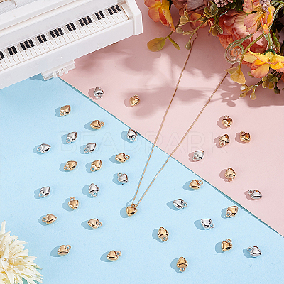 400Pcs 2 Colors CCB Plastic Charms CCB-ME0001-11-1