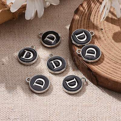 Platinum Plated Alloy Charms ENAM-S118-02D-P-1