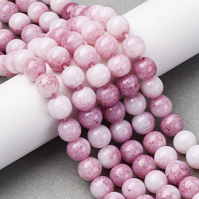 Ombre Effect Dyed Glass Beads Strands GLAA-T031-01O-11-1
