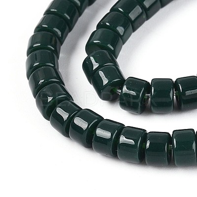 Opaque Solid Color Glass Beads Strands GLAA-N026-2x4mm-10-1