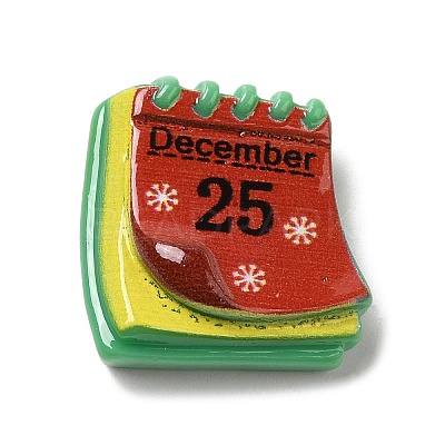 Christmas Theme Opaque Resin Cabochons RESI-E043-01P-1