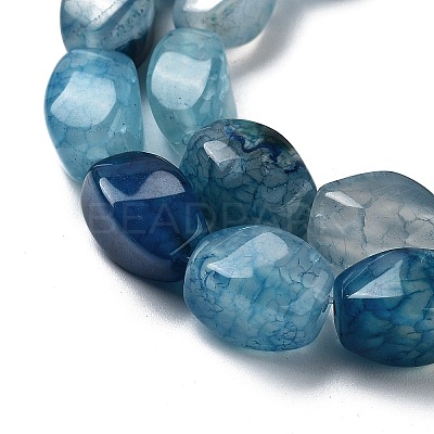 Natural Dragon Veins Agate Beads Strands G-G172-01U-1