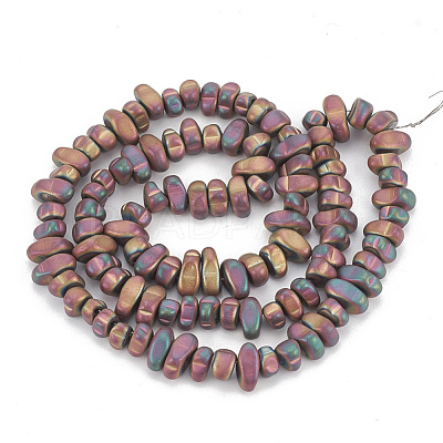 Electroplate Non-magnetic Synthetic Hematite Beads Strands G-T061-103F-1