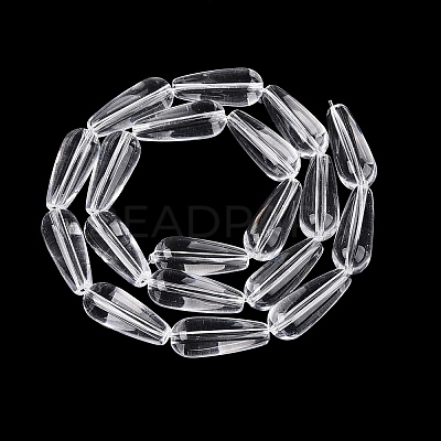 Transparent Glass Beads Strands X-GLAA-Q113-03A-A01-1