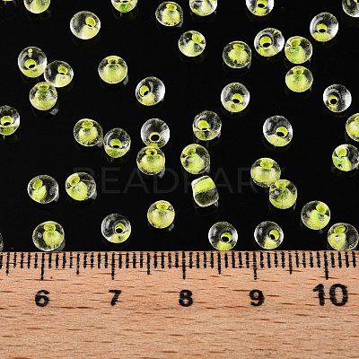 6/0 Inside Colours Transparent Glass Seed Beads X1-SEED-T007-07C-1