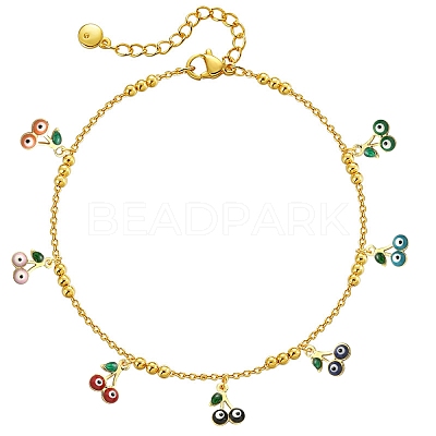 50Pcs Rack Plating Brass Enamel Pendants KK-CJ0001-87-1