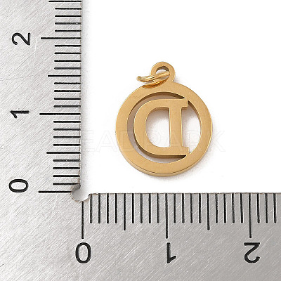 304 Stainless Steel Charms
with Jump Ring STAS-R001-02G-D-1