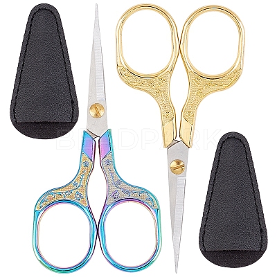 4Pcs 3 Style 3cr13 Stainless Steel Scissors TOOL-SC0001-27-1
