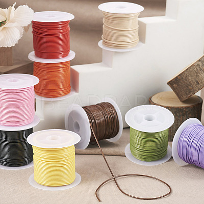 10 Rolls 10 Colors Waxed Polyester Cords YC-TA0001-04-1