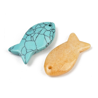 Natural & Synthetic Mixed Stone Pendants G-G275-01-1