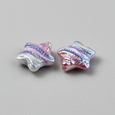 15Pcs Printed Resin Beads RESI-CJC0006-036A-1