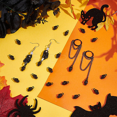 60Pcs Halloween Alloy Pendants FIND-UN0002-50EB-1