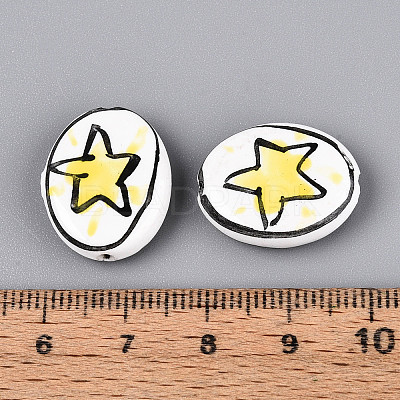 Handmade Porcelain Beads X-PORC-T134-07-1