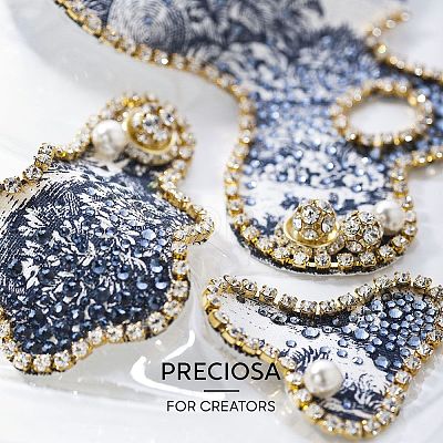 Preciosa® MAXIMA Crystal No Hotfix Flatback Stones Y-PRC-NSS6-51000-1