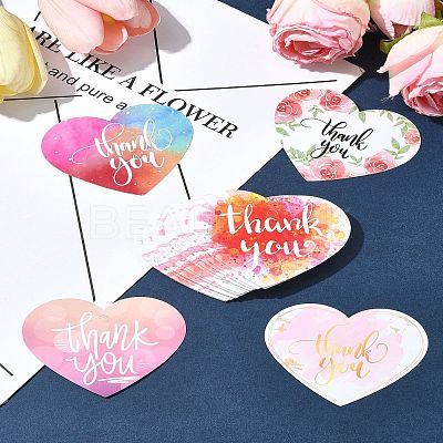 Coated Paper Thank You Greeting Card DIY-FS0007-76D-1
