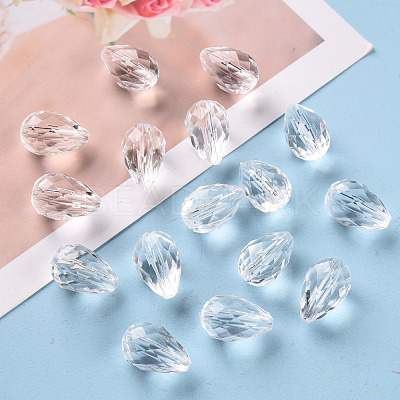 Transparent Acrylic Beads TACR-S128-01-1