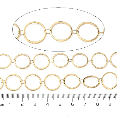 304 Stainless Steel Ring Link Chains CHS-G044-05G-04-1