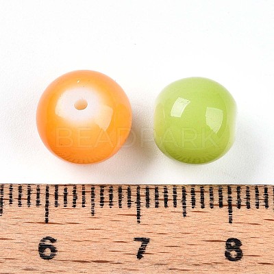 Baking Paint Glass Beads DGLA-Q020-10mm-M01-1