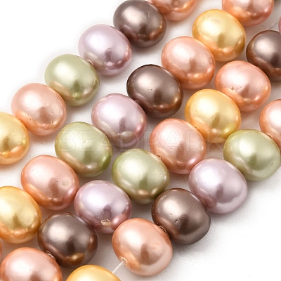 Shell Pearl Beads Strands BSHE-F013-01N-1