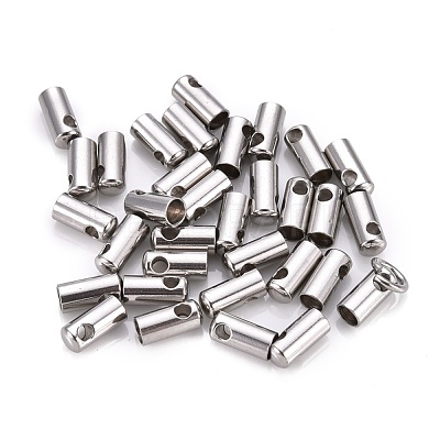 Tarnish Resistant 201 Stainless Steel Cord Ends STAS-F250-10P-L-1