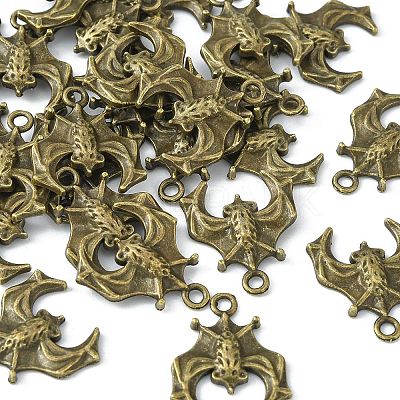 Tibetan Style Alloy Pendants TIBE-YW0001-02AB-1