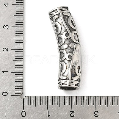 304 Stainless Steel Tube Beads STAS-Z147-12AS-03-1