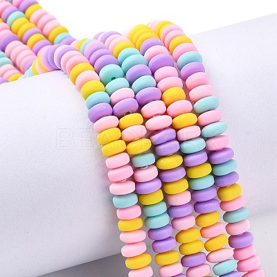 Handmade Polymer Clay Beads Strands CLAY-N008-008M-1