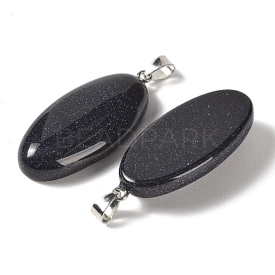 Synthetic Blue Goldstone Pendants GG-CBACB71-01P-16-1
