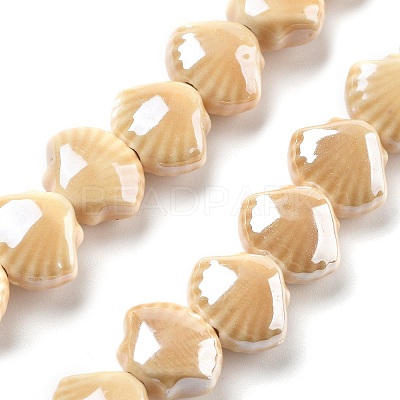 Glazed Porcelain Beads PORC-Q002-01G-1